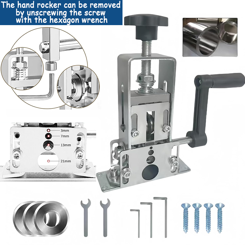 HAVOU Wire Stripper – Manual Hand Crank & Drill-Compatible Cable Peeling Machine For 1–25mm Wires