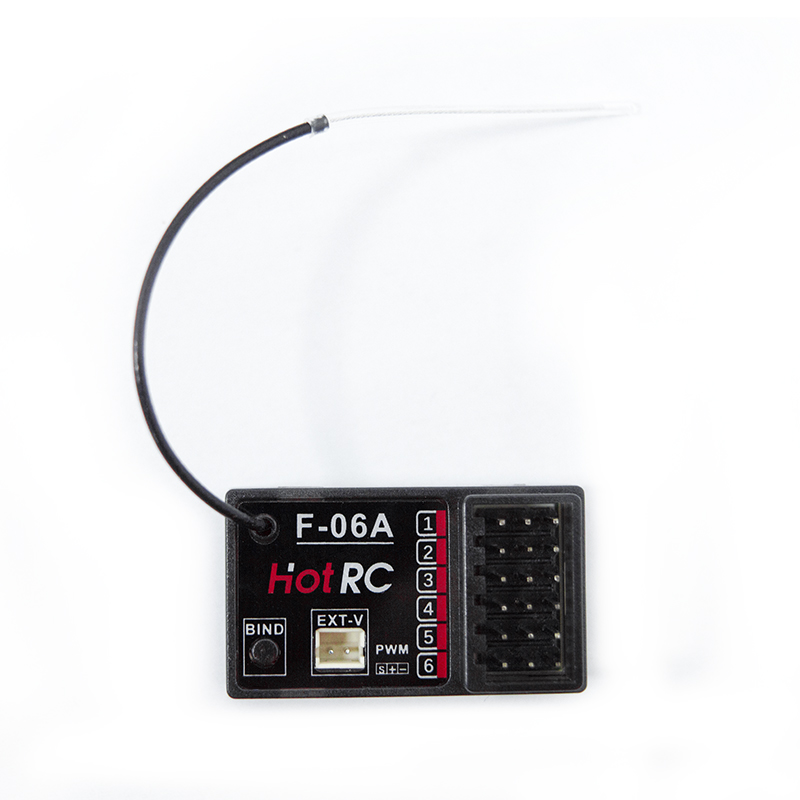 RC F-06A 6 Channels Receiver for HotRC CT-6A HT-6A DS600 Transmitter ...