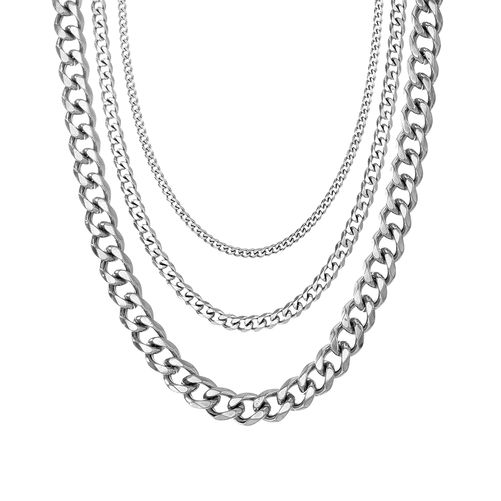 Fashionable Minimalist Stainless Steel Chain Necklace Available in ...
