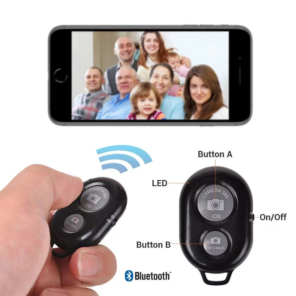 Universal Bluetooth Camera Shutter Remote Control Wireless Selfie ...