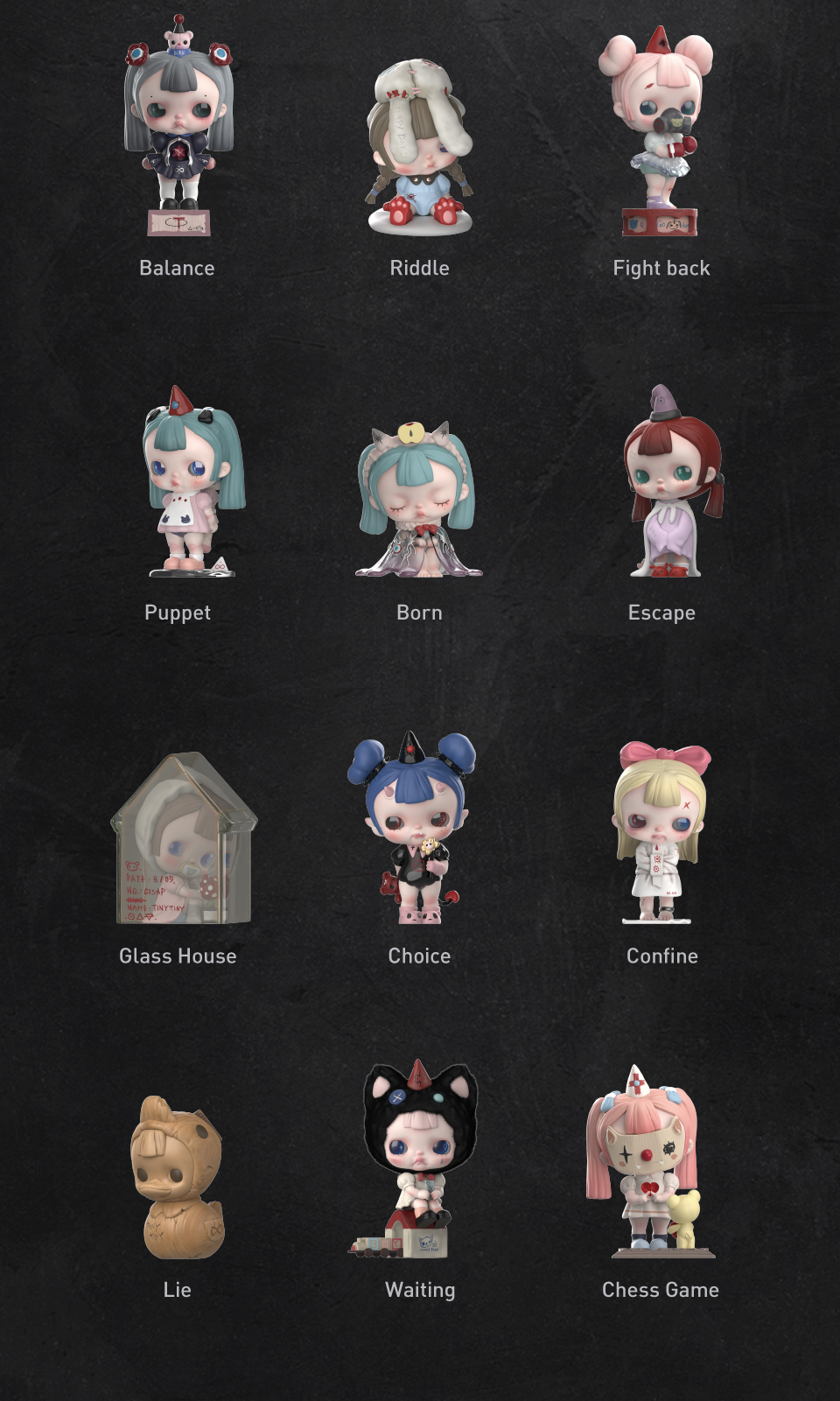 POP MART TINYTINY-PROLOGUE SERIES Blind Box Action Toys Figure Birthday ...
