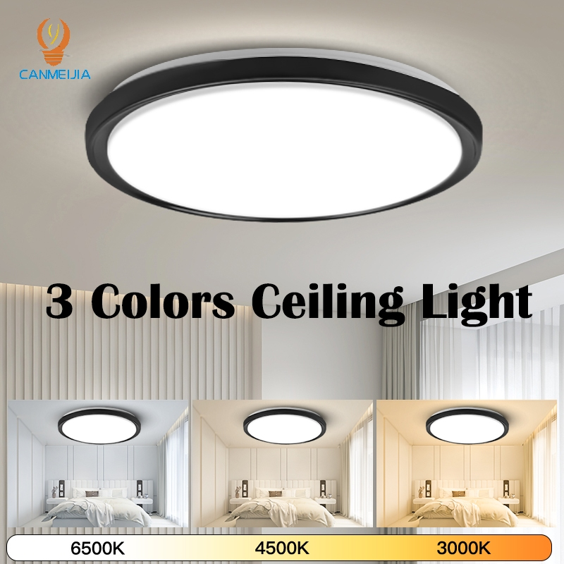 CANMEIJIA Dimmable Crystal Ceiling Light 50W 70W Tricolor Lampu Siling ...