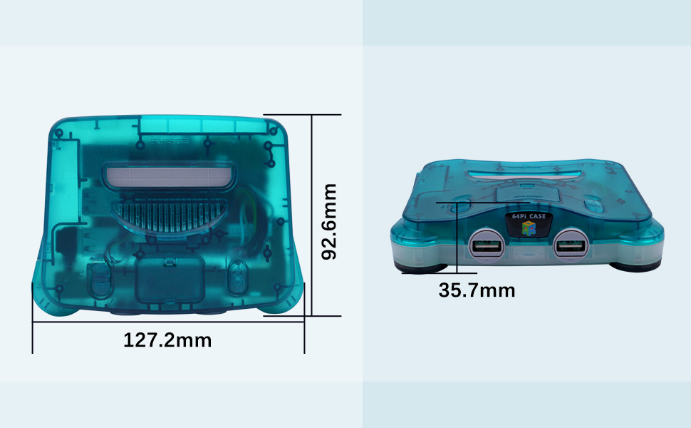 RETROFLAG 64Pi Case Für Raspberry Pi 5 – Transparentes Gehäuse Mit Lüfter & Aluminium-Kühlkörper, Inkl. Zubehör