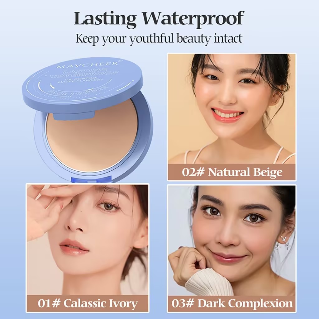 Oil Control Face Powder Matte Waterproof Flawless Setting Powder ...