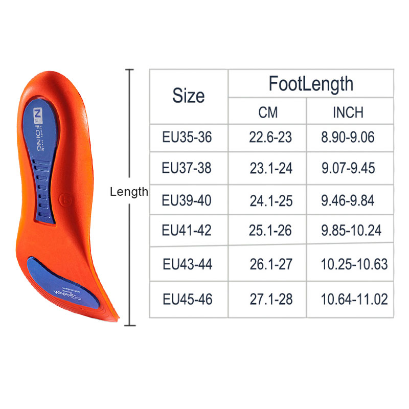 Orthotic Insoles Arch Support Flatfoot Shoe Soles Soft Safety Inserts ...