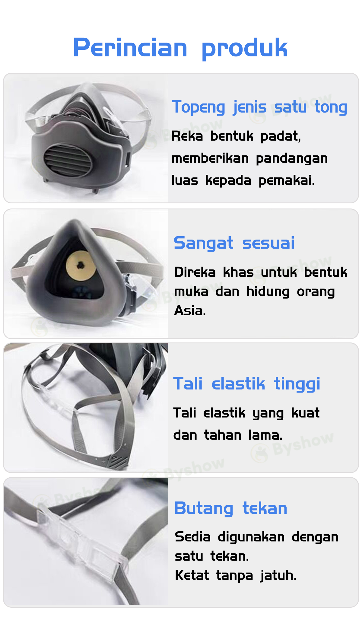 【Byshow】Malaysia In Stock KN95 Filter cotton Dust Mask High-Efficiency ...