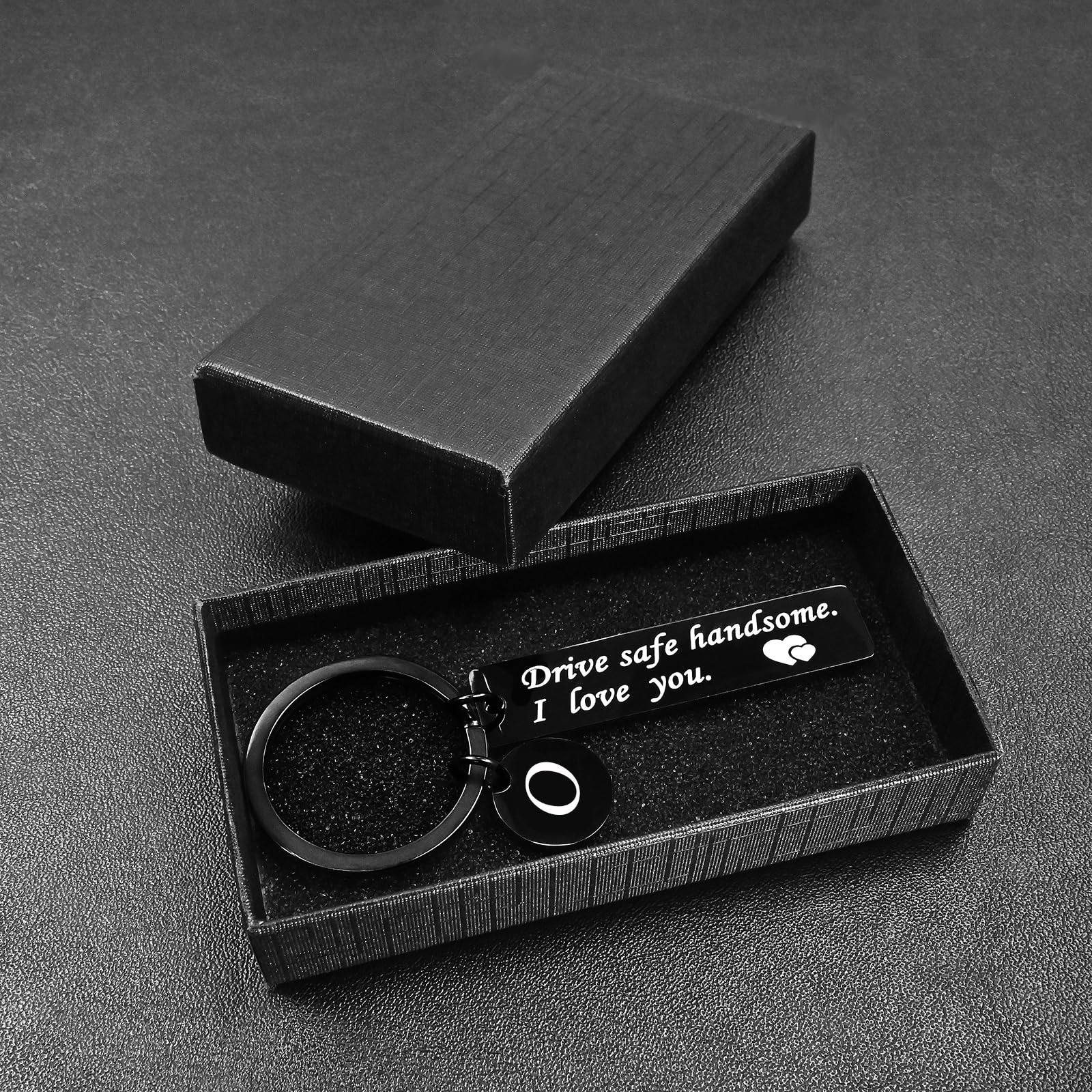 Drive Safe Keychain For Him - Valentine's Day Gift For Boyfriend Husband From Wife Girlfriend