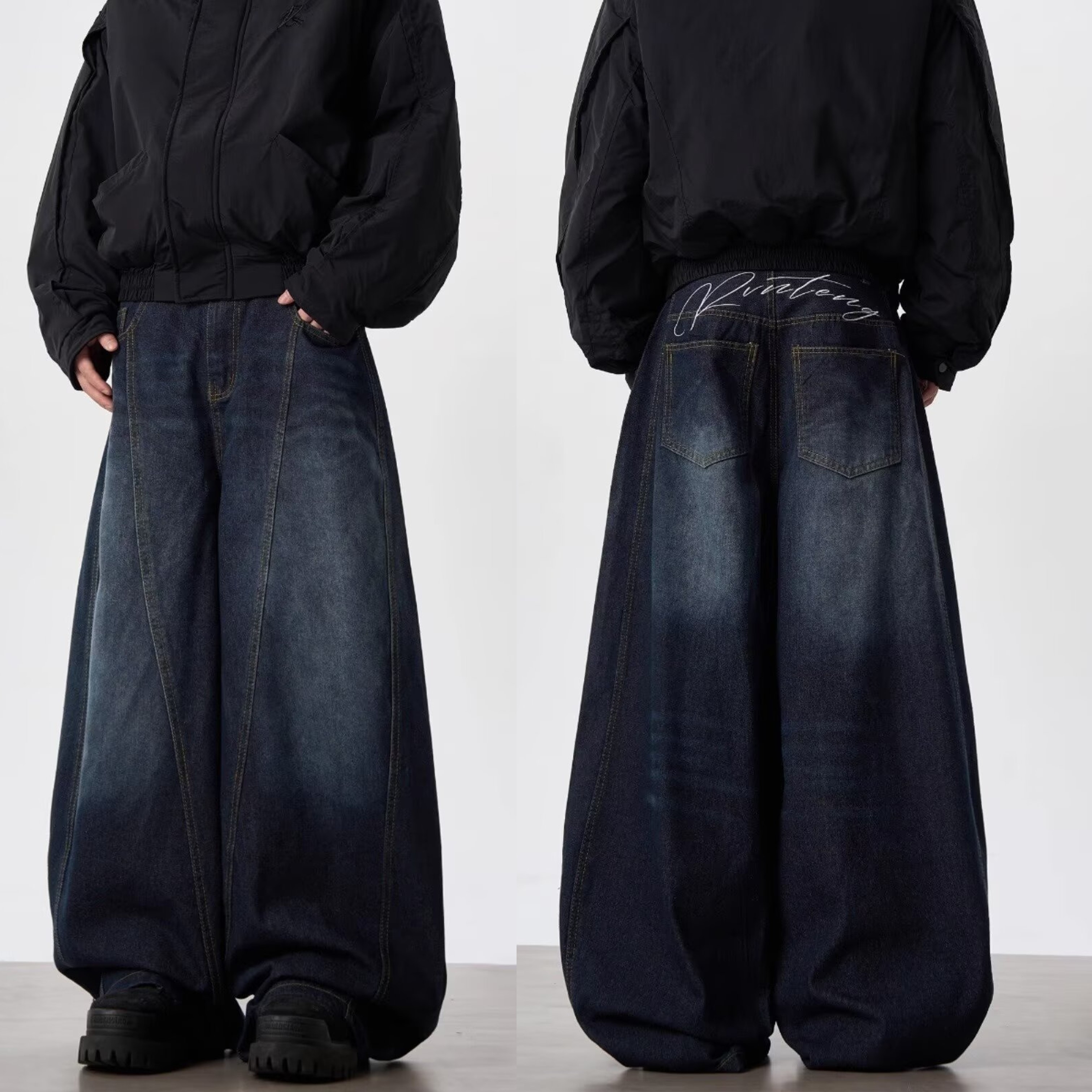 【Malaysia spot】COD Seluar Jeans Lelaki Men Harem Jeans baggy Jeans ...