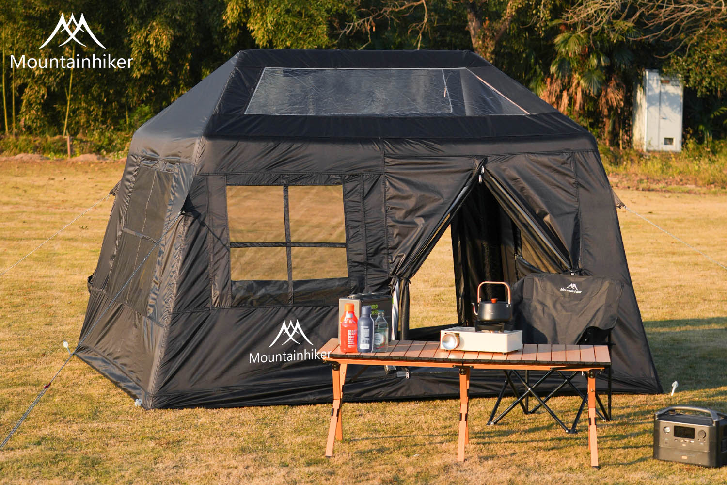 MOUNTAINHIKER Inflatable Tent Outdoor Camping Large Area Tent Family ...