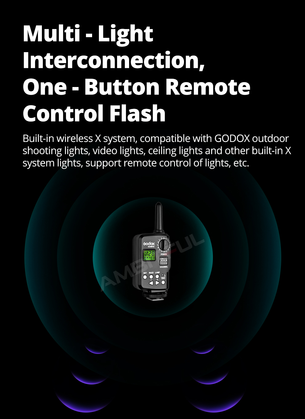 Godox XT-16 Wireless 2.4G Remote Control Flash Trigger + Receiver for ...