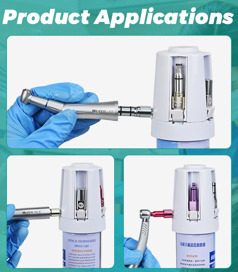 Horyn Dental Handpiece Cleaning Lubricant Cleaning Oil Dnetal Handpiece ...