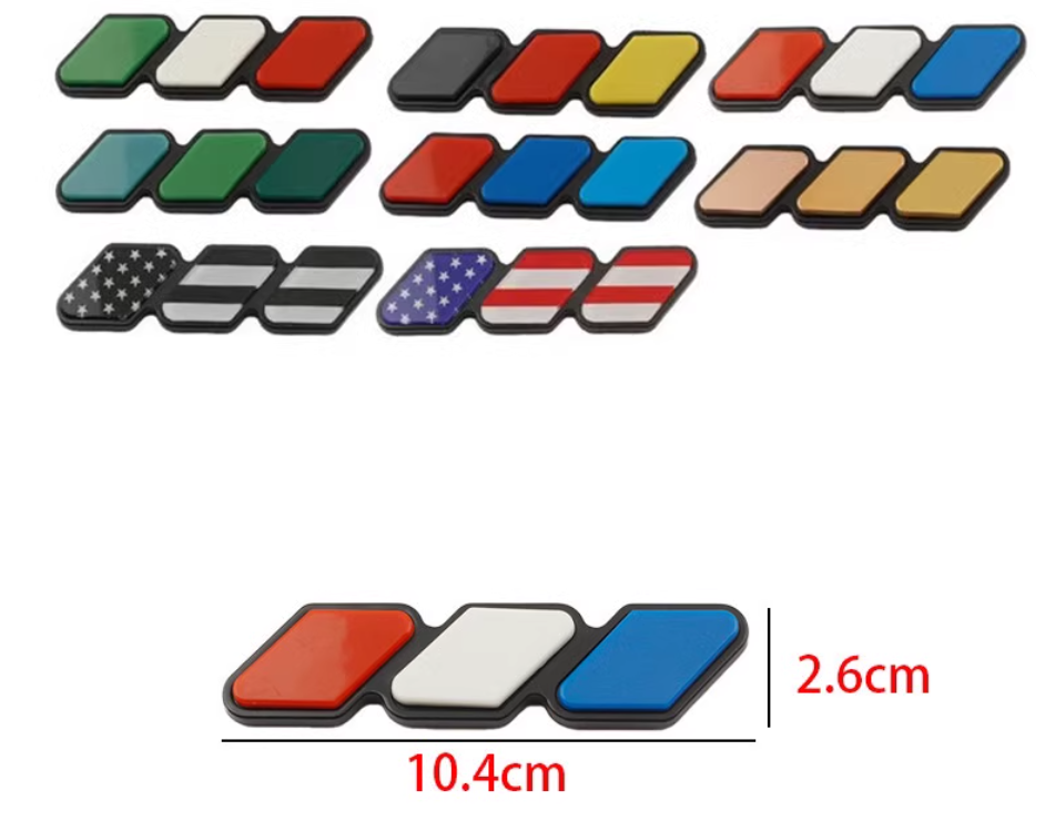 Suitable for Toyota TACOMA 4RUNNER Grille Three-Color Small Label Cool ...