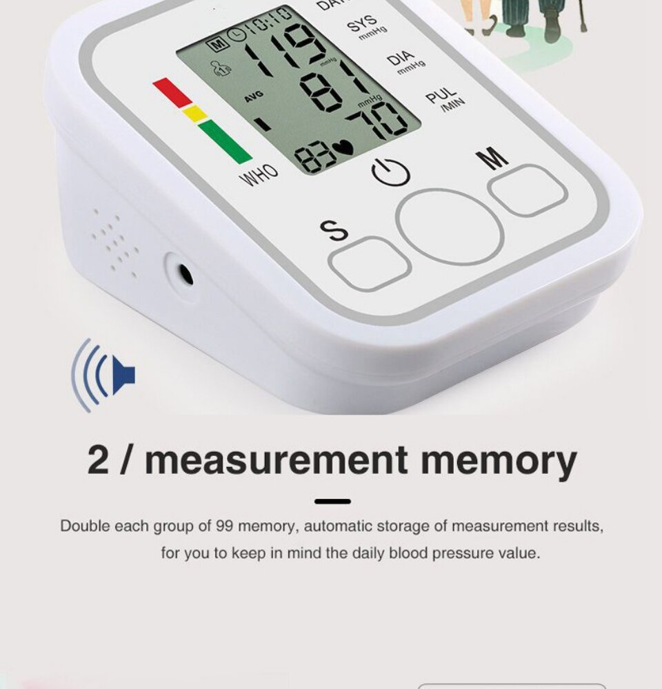Blood Pressure Monitor Upper Arm Blood Pressure Monitoring Machine ...
