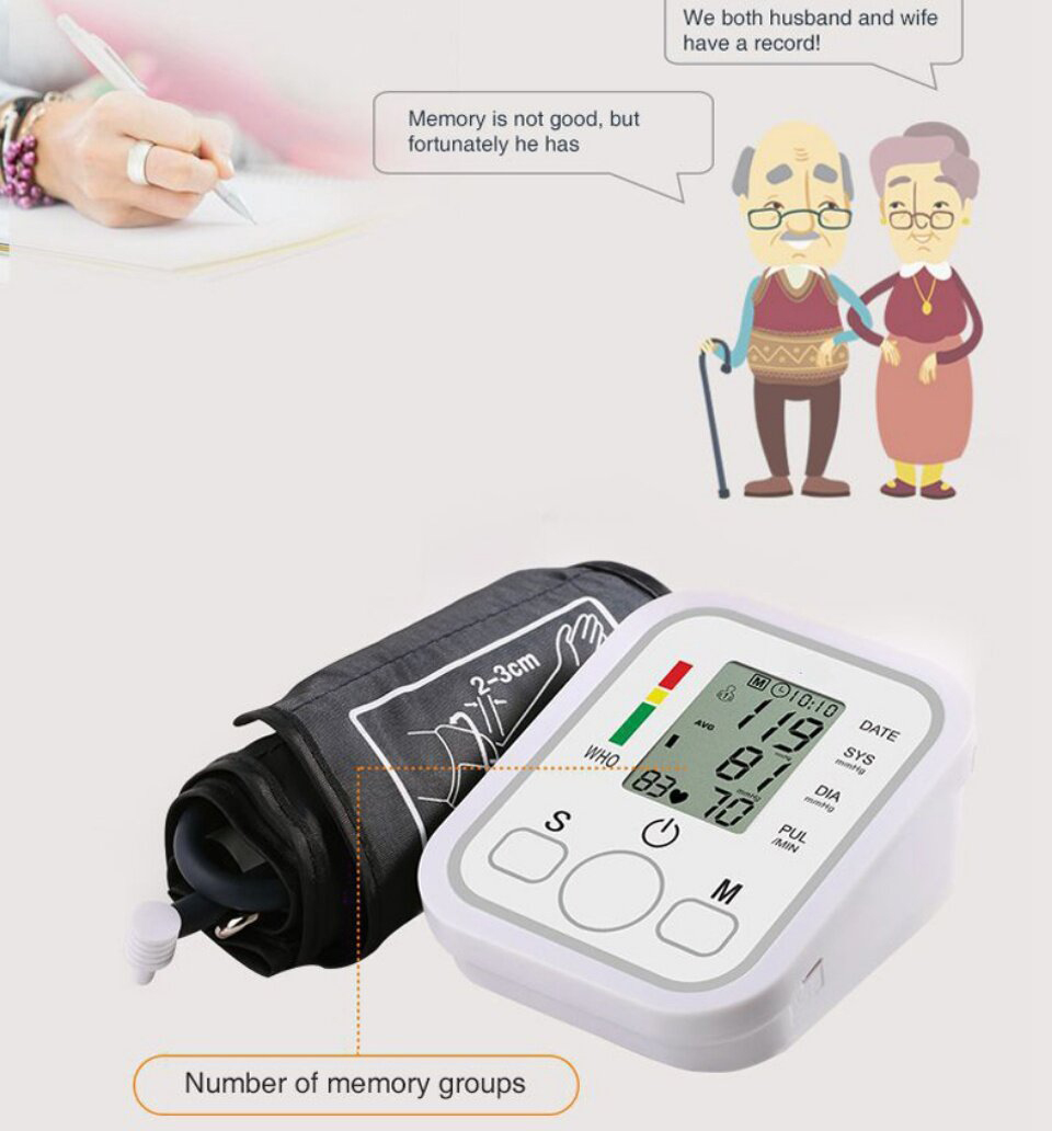 Blood Pressure Monitor Upper Arm Blood Pressure Monitoring Machine ...