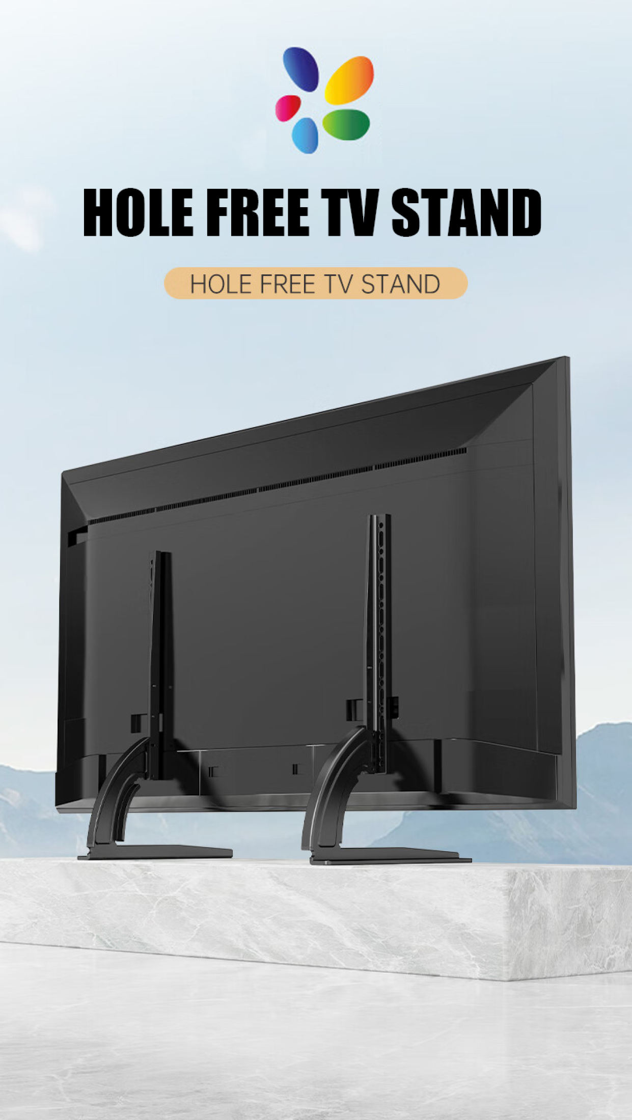 100% Suitable for TV Stand with Stand 15-inch-75-inch TV Height ...