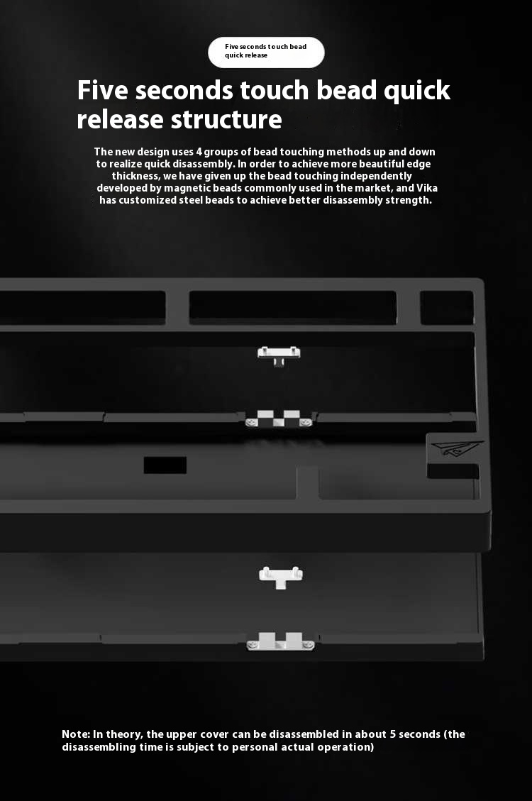 WEIKAV D75 Aluminum Wireless Mechanical Keyboard 75% Hot swappable RGB ...