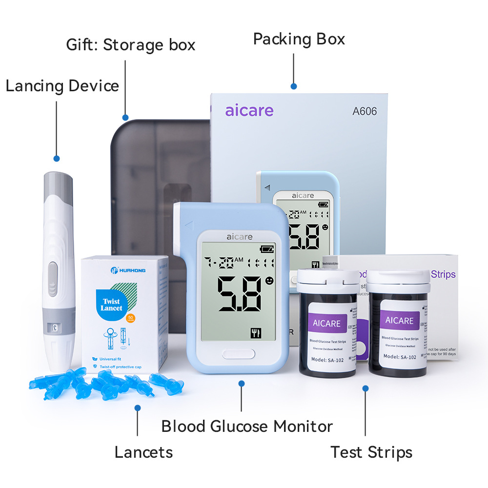 Blood glucose meter without code adjustment, blood glucose measuring ...