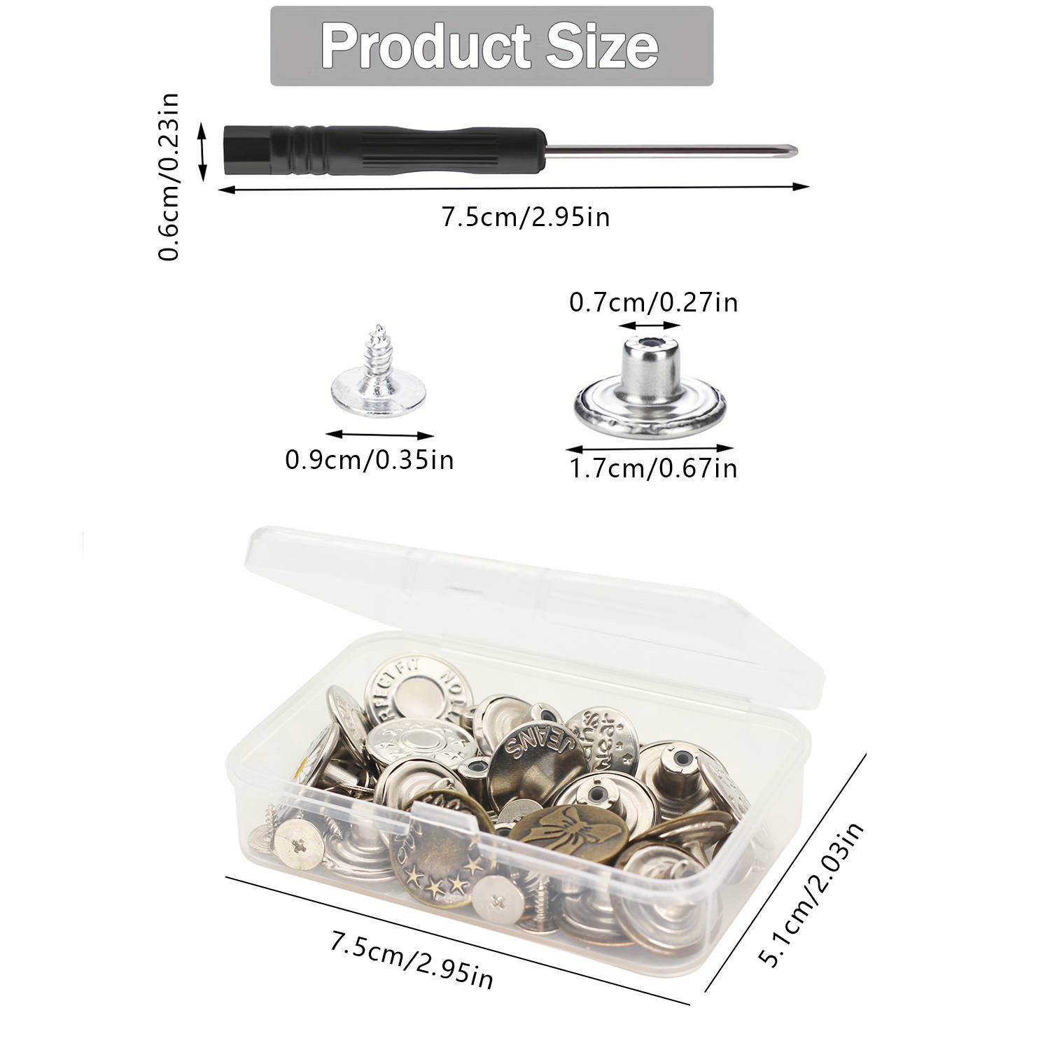 No-Sew Jeans Button Kit - Convenient Adjustable Waist Size Reducer ...