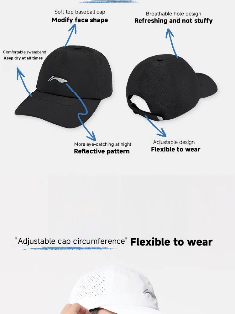 LI-NING Unisex Caps Professional Sports Legit Official Store | Shopee ...