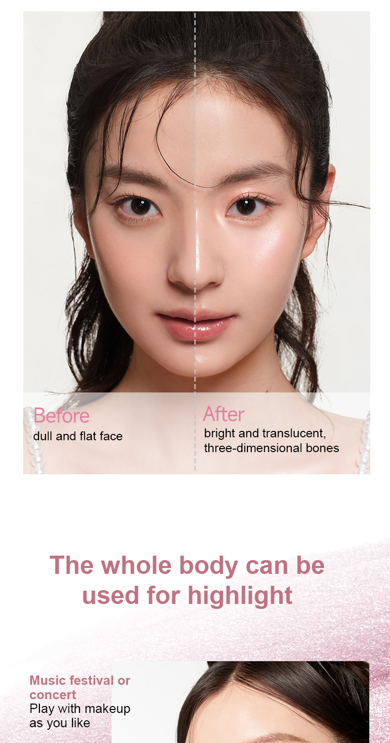 UKISS Gel Highlighter With Fine Shimmer Facial Brightening With Flashes ...
