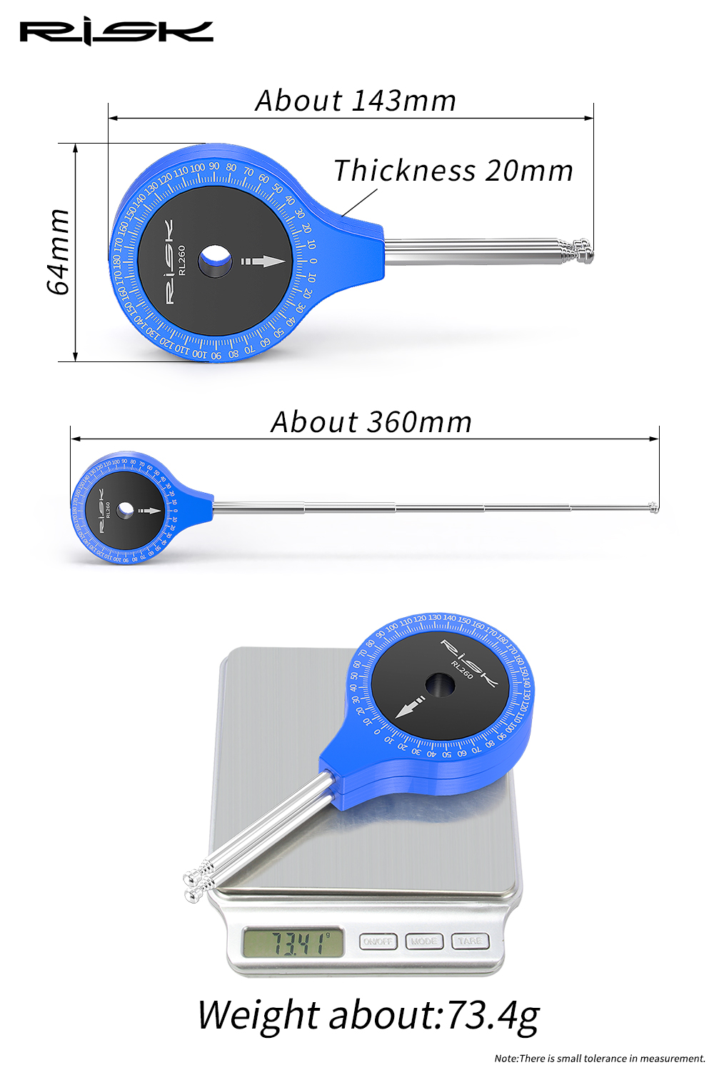 RISK Road Bike Fitting Airship Knee Angle Measurement Tool Ride ...