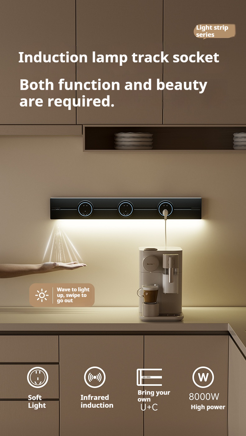 Odoran S2 Surface Mounted with Sensor Light Track Socket Perforated ...
