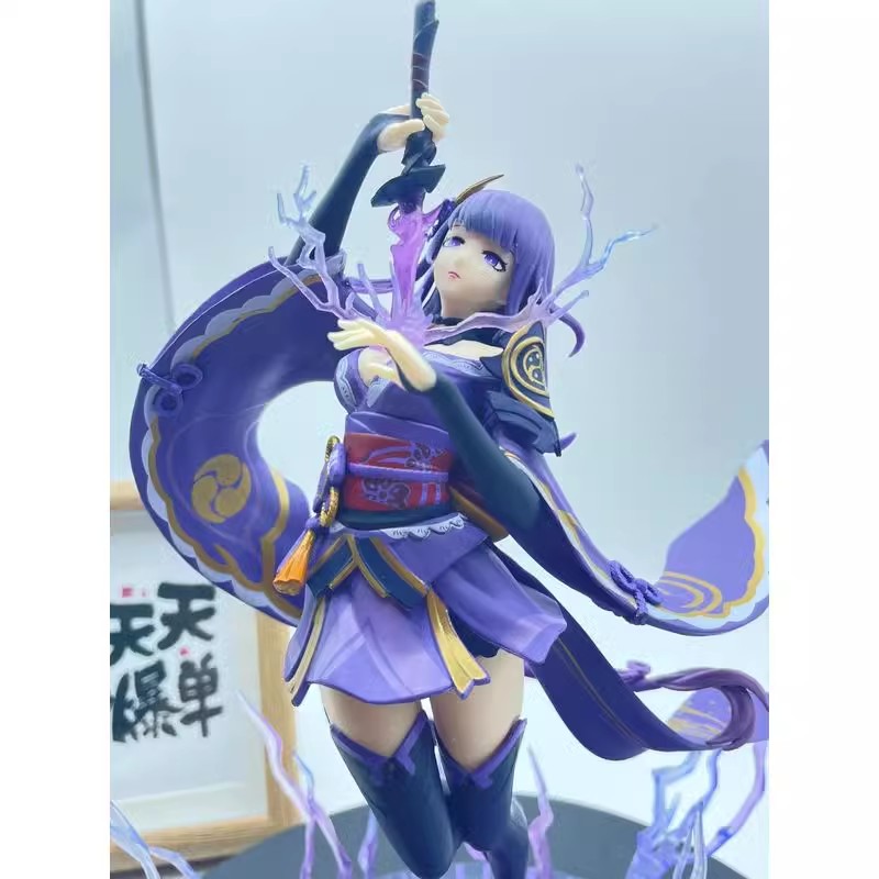 Figura de Anime Genshin Impact Beelzebul, Raiden Shogun Gk, tatua de