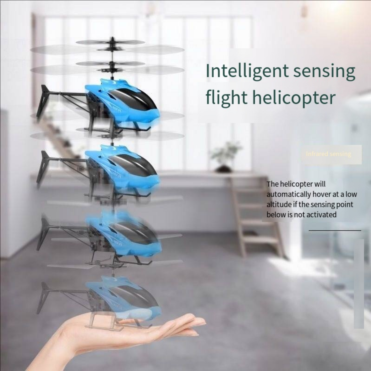 Rechargeable remote control aircraft sensing two-way helicopter indoor ...