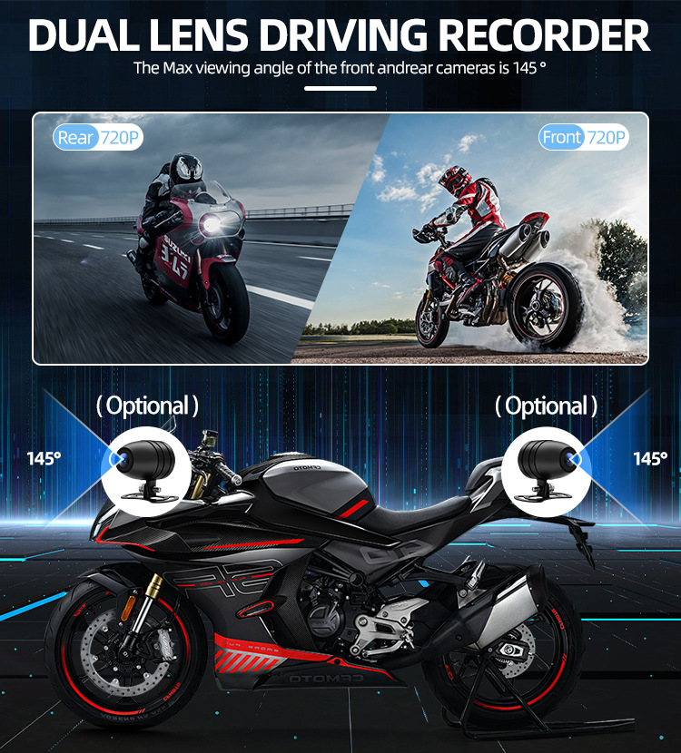 7 inch IPS motorcycle wireless carplay projection screen GPS navigation ...