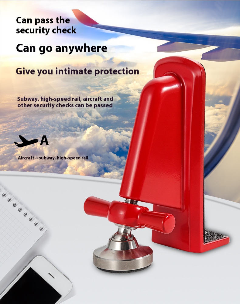 Door Blocker Security Door Lock with Top Alarm, Anti-theft Door Closer ...
