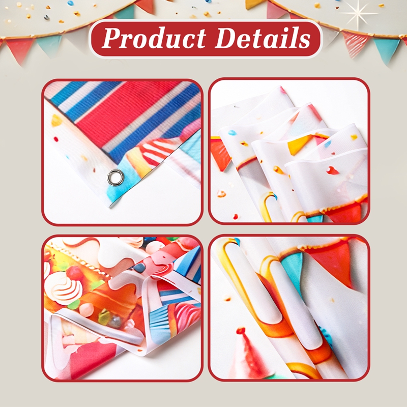 【Local Stock】1.5M 3D Realistic Happy Birthday Banner Birthday Cake ...