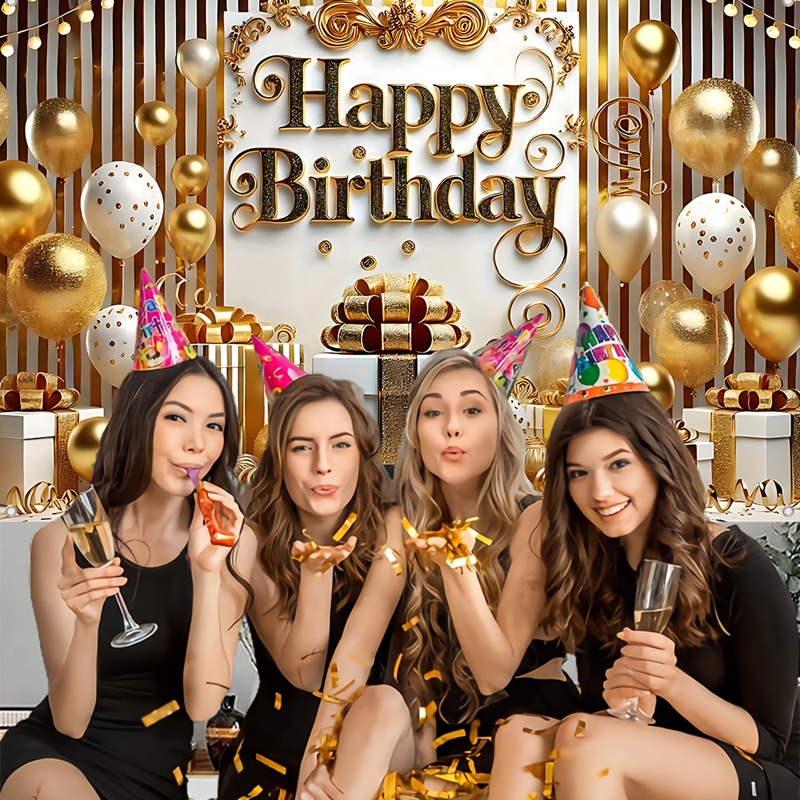 【Local Stock】1.5M 3D Realistic Happy Birthday Banner Birthday Cake ...