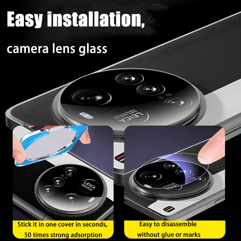 Easy Install Camera Tempered Glass For Xiaomi 15 14 13 Ultra Redmi Note ...