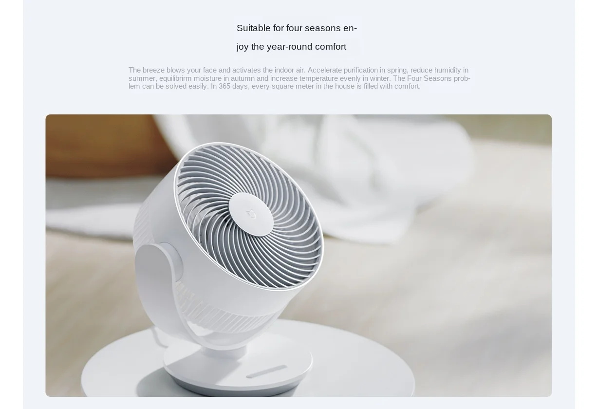 Xiaomi Electric Fan DC Frequency Conversion Air Circulation Fan High ...