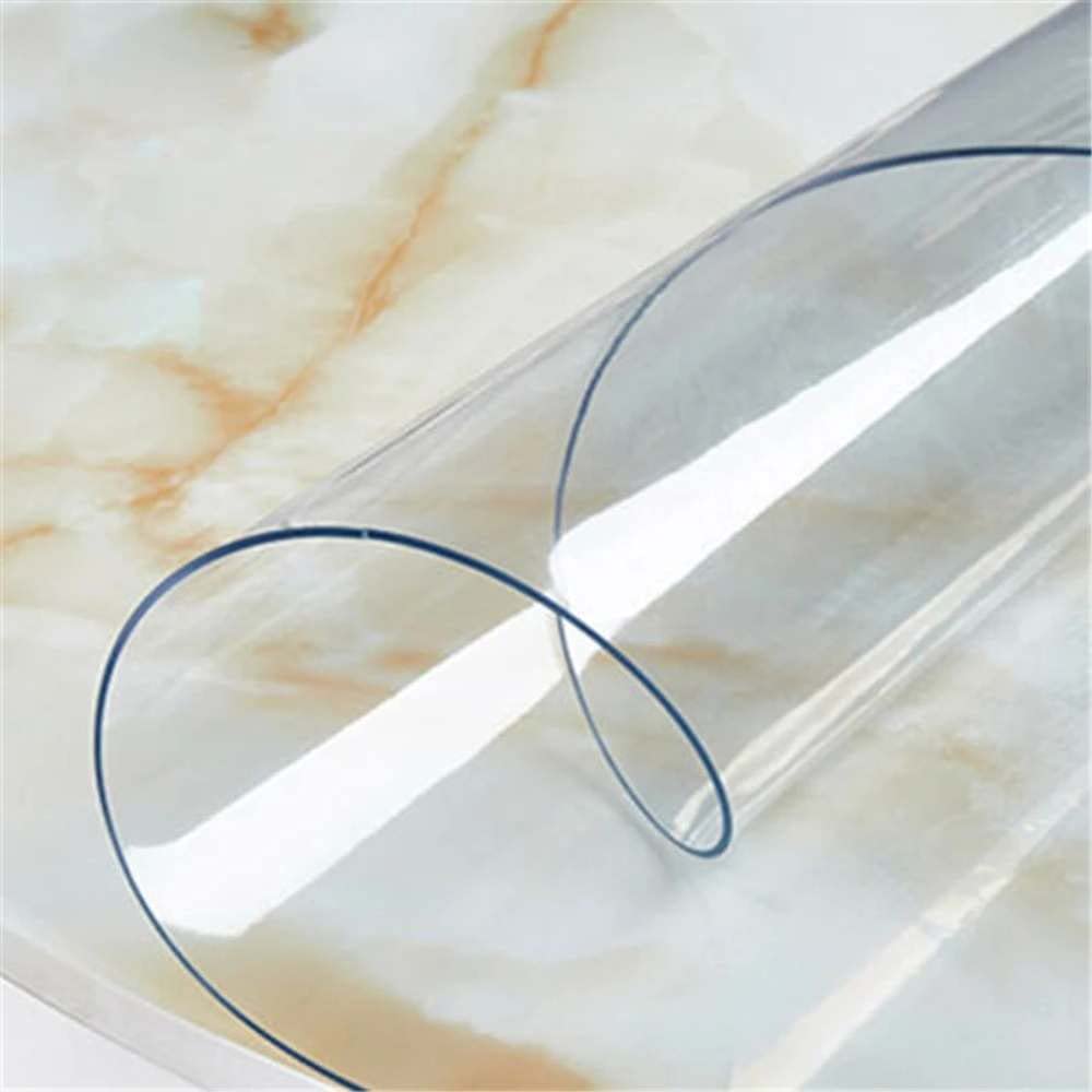 Tablecloth，Round Transparent Pvc Tablecloth Waterproof And Scald-Proof ...