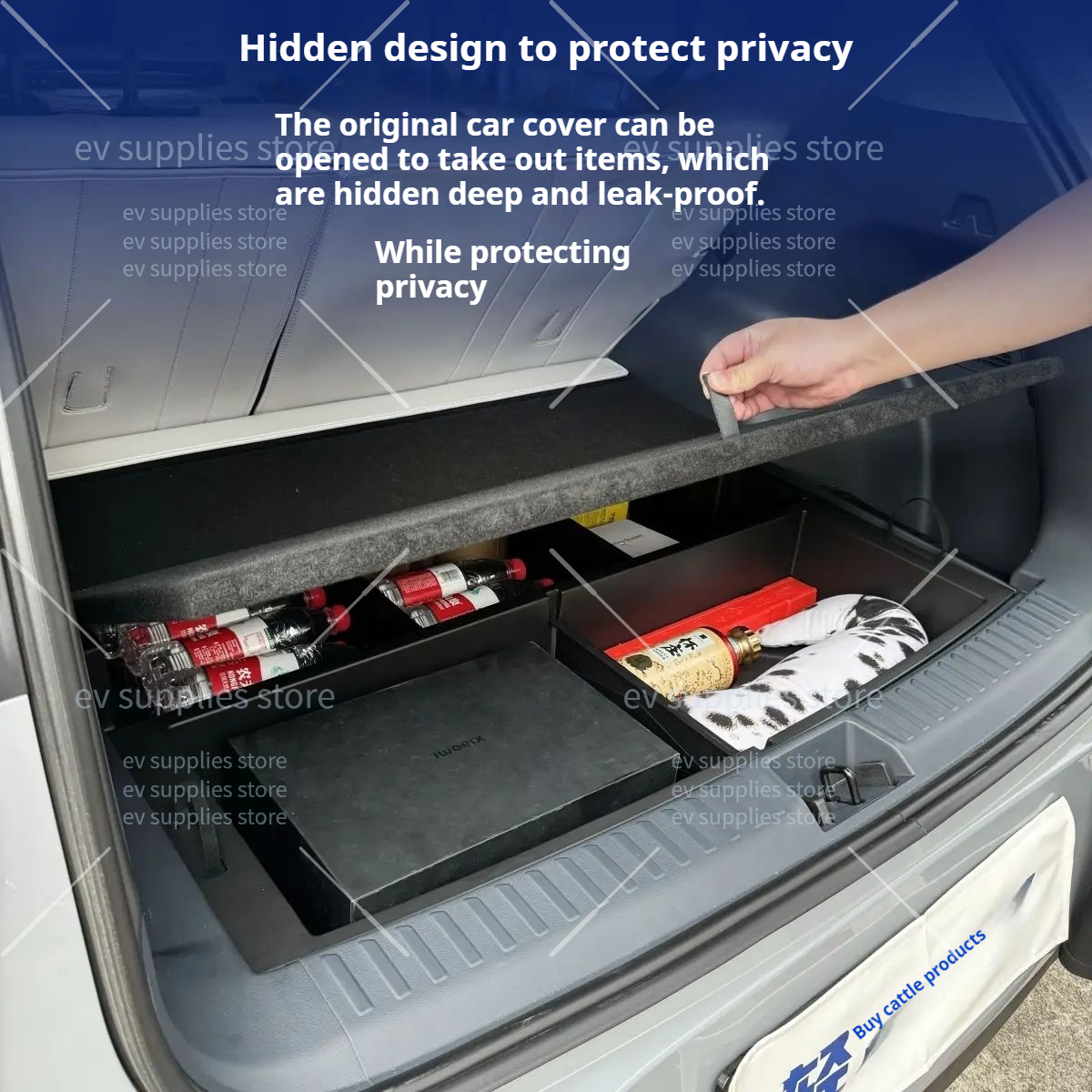 For Proton eMas 7 Rear Front Trunk Storage Box Frunk Organizer Tray ...