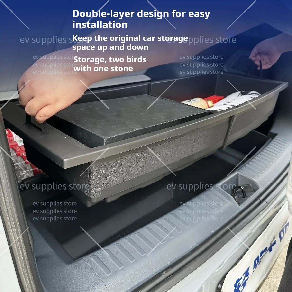 For Proton eMas 7 Rear Front Trunk Storage Box Frunk Organizer Tray ...