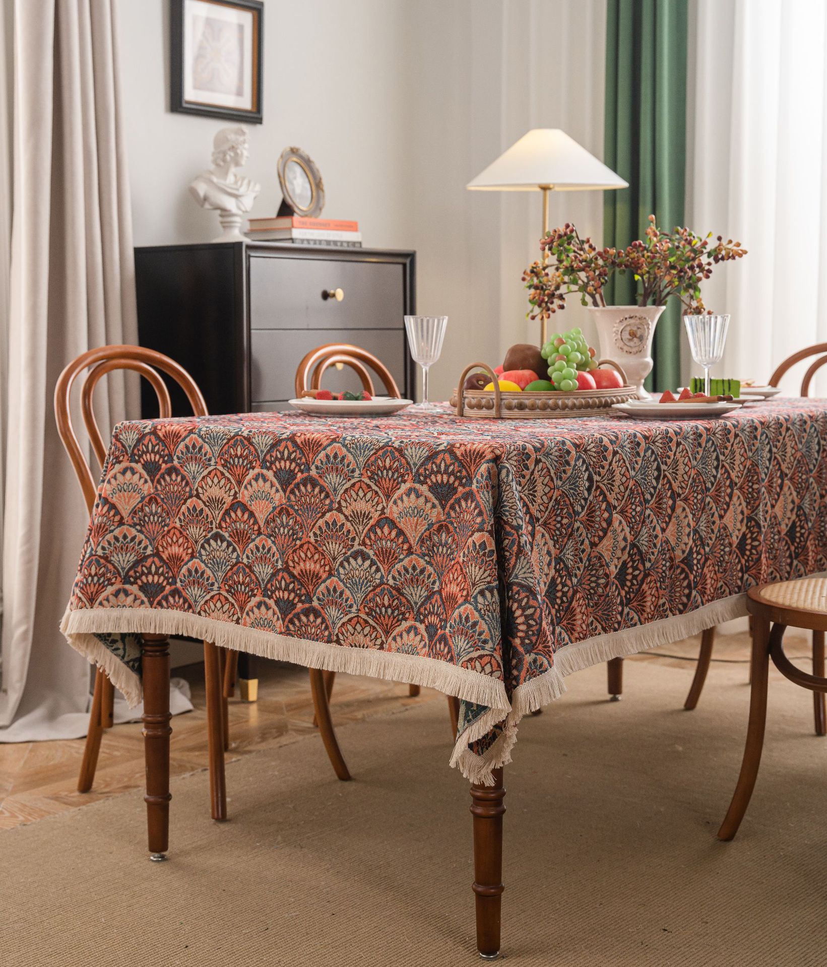 Long Tablecloth for Rectangular Tables Cotton Linen Table Cloth Linen ...