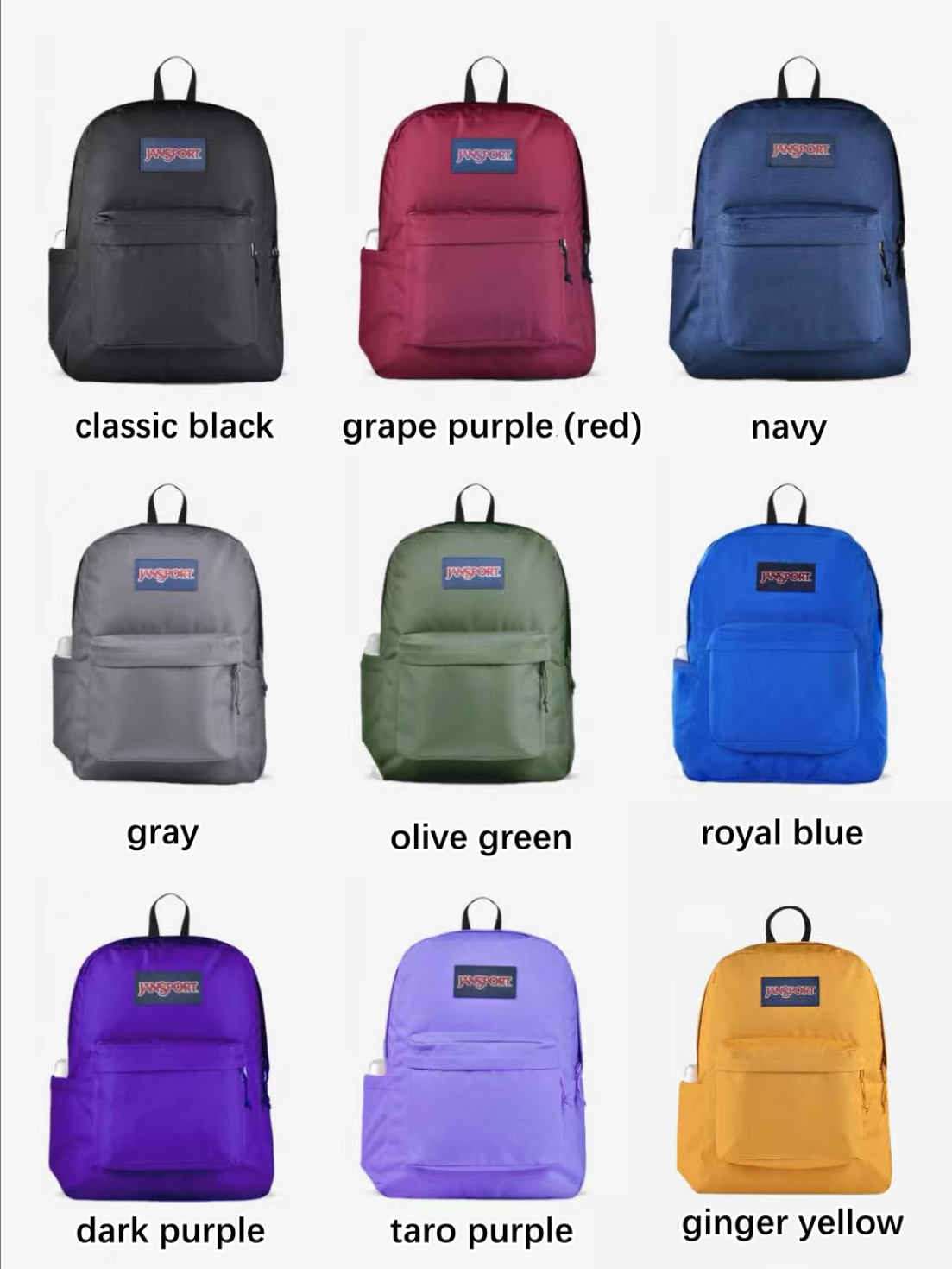 Jansport Sport Casual Backpack Men and Women Computer Bagpack Hipster ...