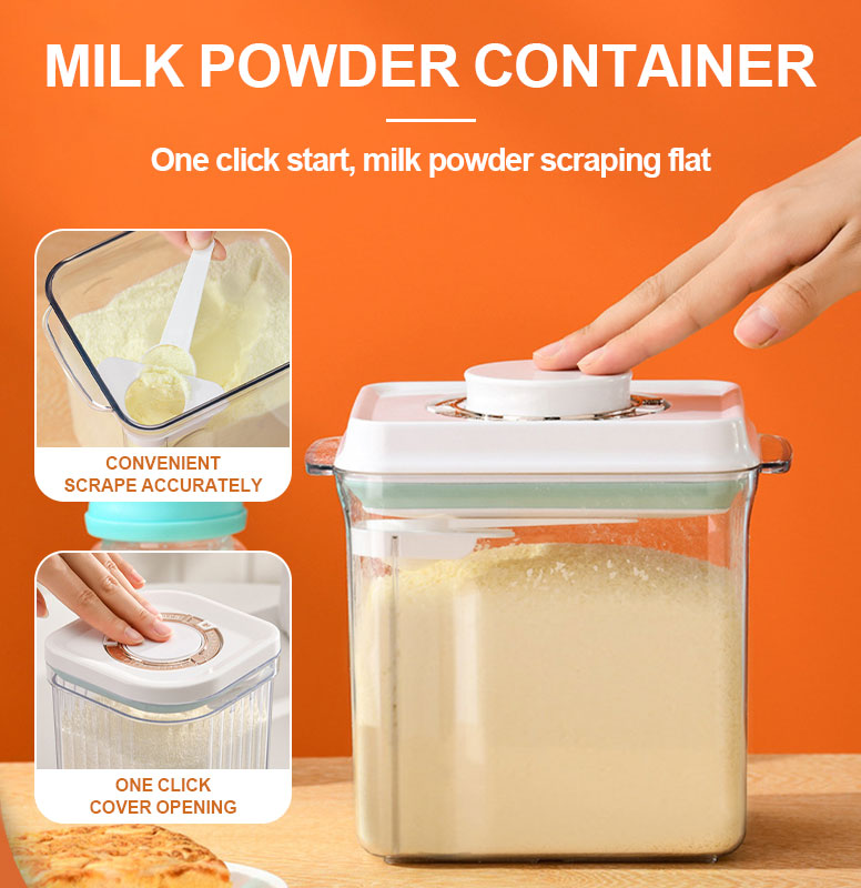 Airtight Baby Milk Powder Storage Container - Moisture & Insect Proof ...