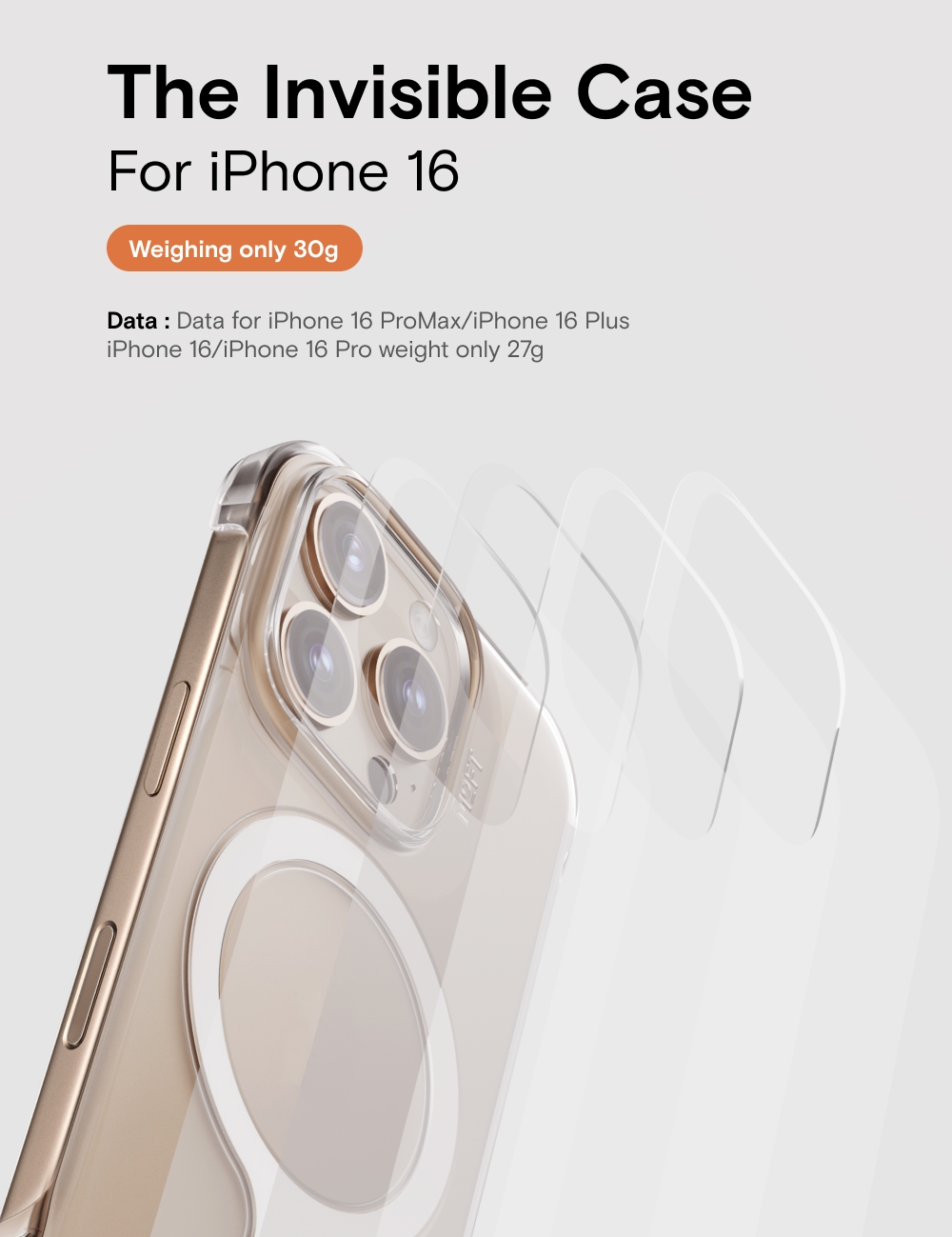 MOFT Snap Clear Case For iPhone 16 Magnetic Compatible Phone Casing # ...