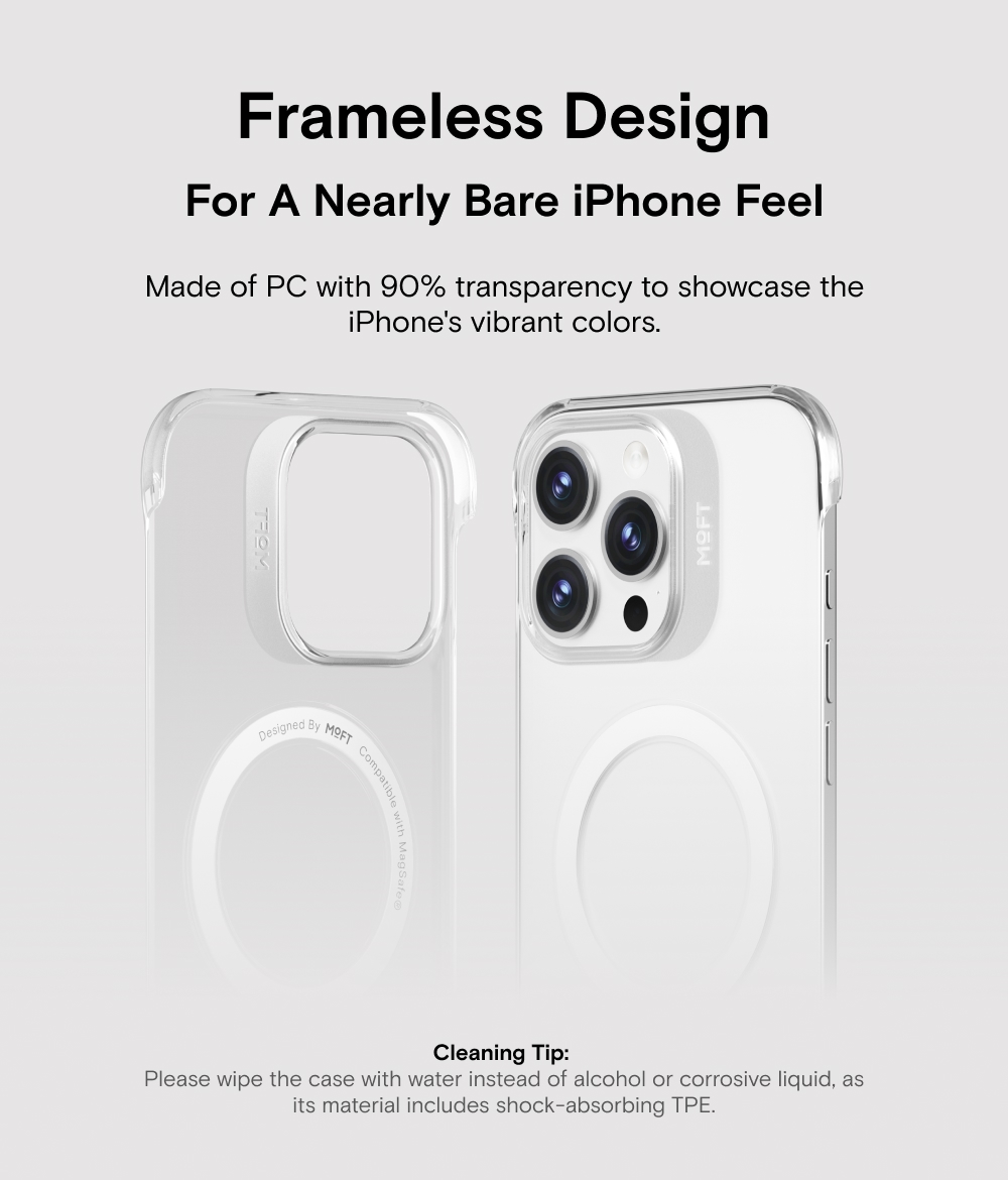 MOFT Snap Clear Case For iPhone 16 Magnetic Compatible Phone Casing # ...