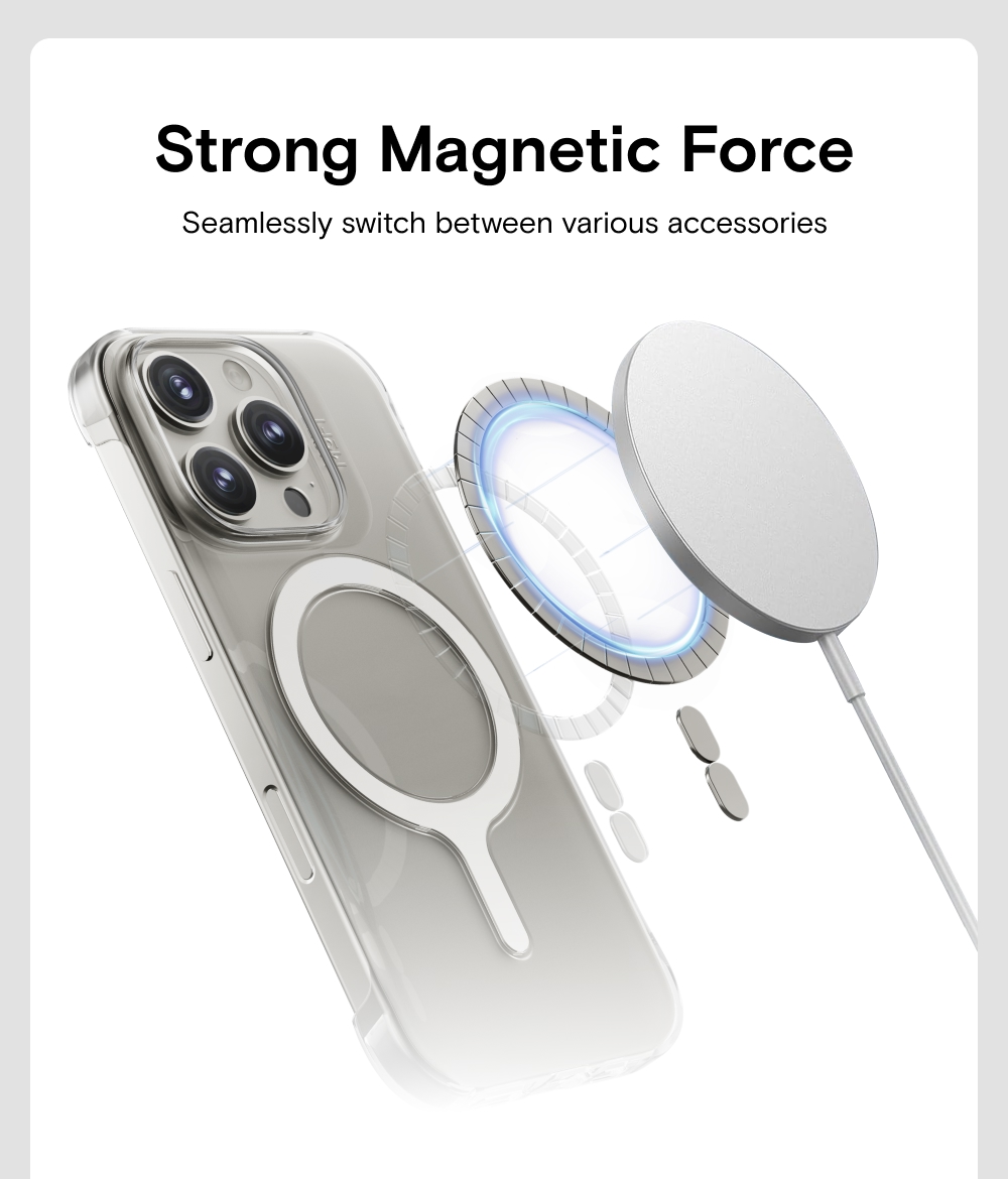 MOFT Snap Clear Case For iPhone 16 Magnetic Compatible Phone Casing # ...