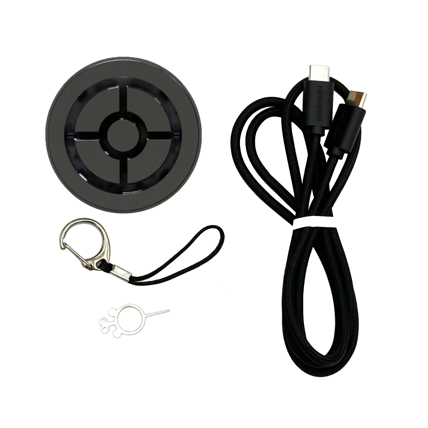 Megacom DuoMon3 Unique Auto-Reconnection Hourly,1P/2P Pocket Auto Catcher( Redball), IPX7 Waterproof,App Set Up Lights,Vibration,Sound- Bluetooth 65ft Link,Type-C & Wireless Charging(Pad Not Included