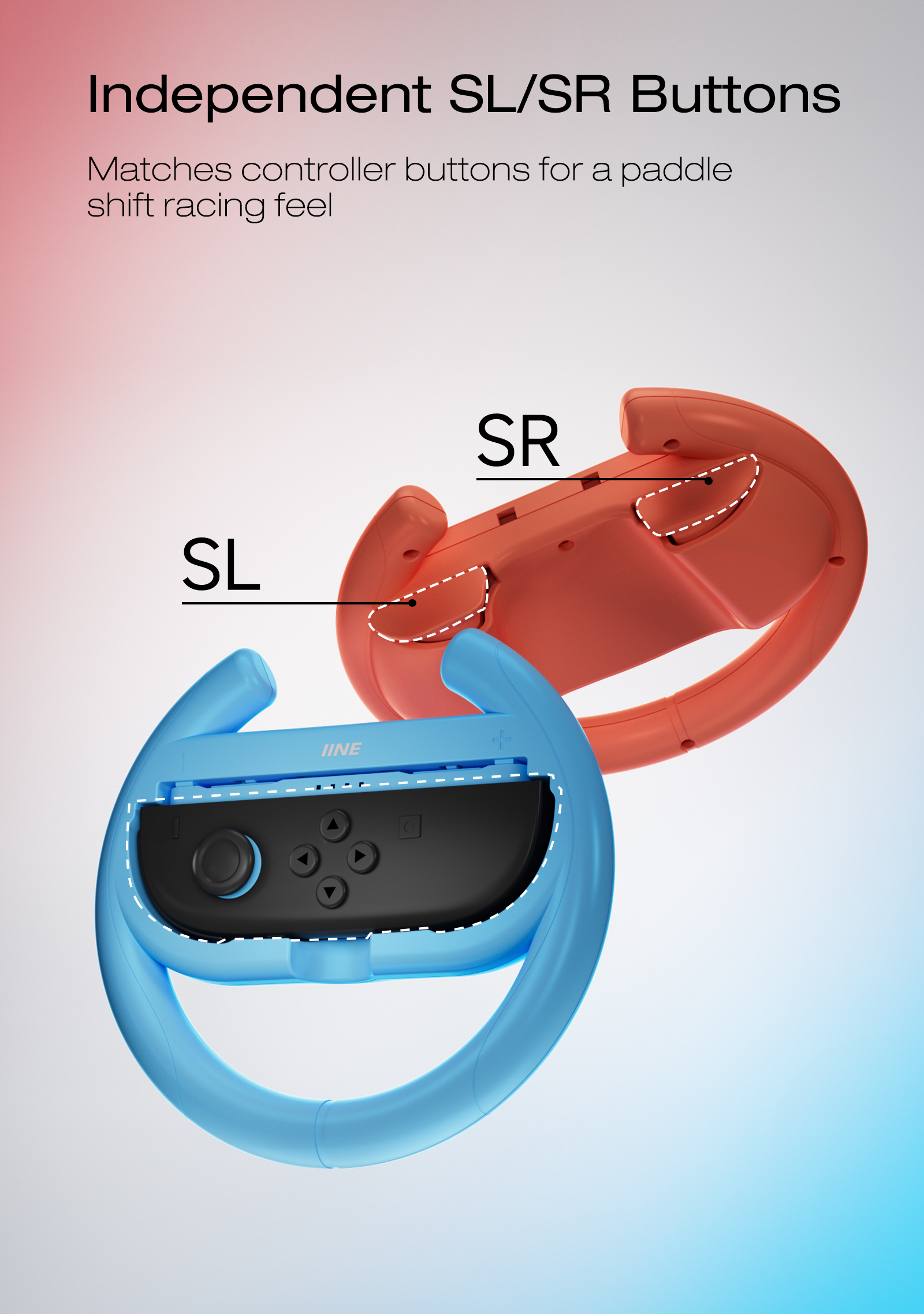 IINE Steering Wheel for Switch 2 /Immersive gaming,Comfortable feel ...