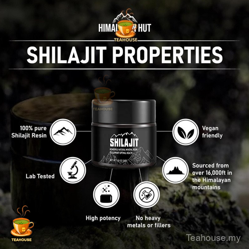 100% Pure Himalayan Shilajit Resin 30g - Natural Stamina Booster, Rich ...