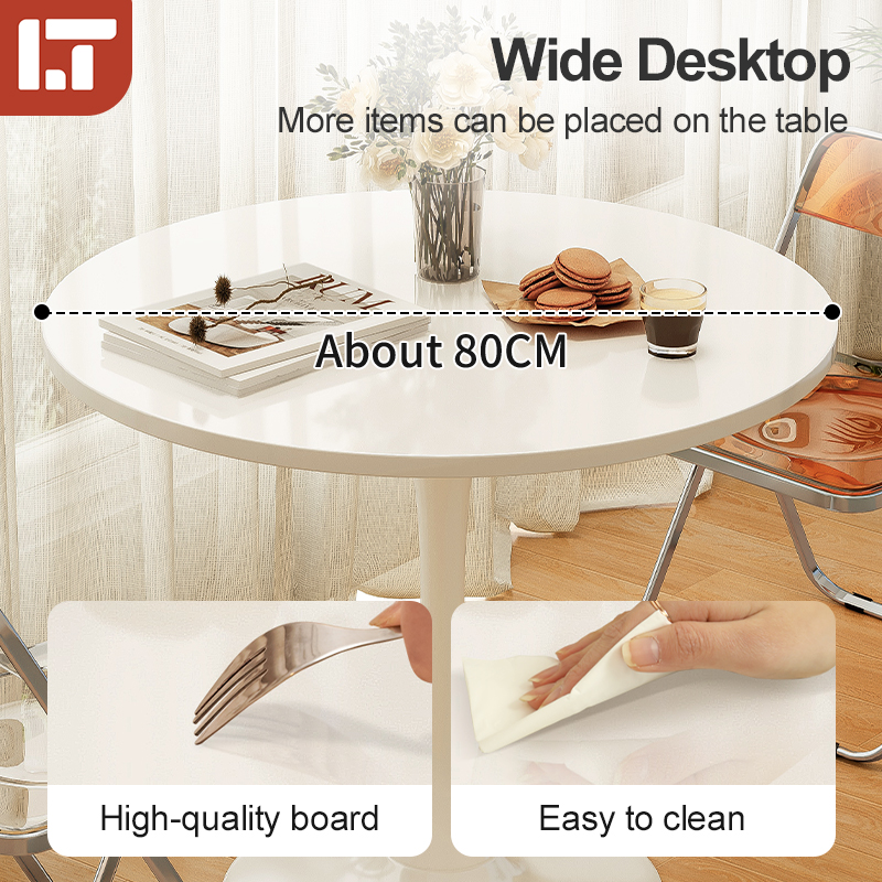 Round Dining Table Meja Makan Bulat 80CM Round Table Meja Bulat Nordic ...