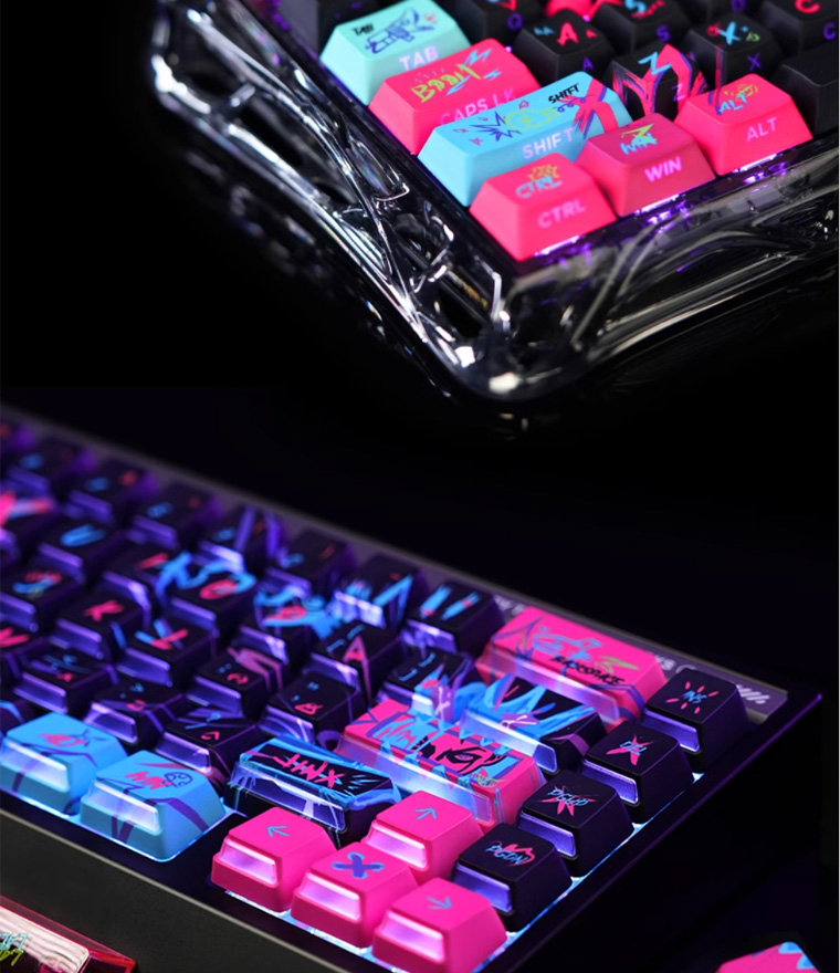 TITANNATION League of Legends: Arcane JINX keycaps factory height PBT ...