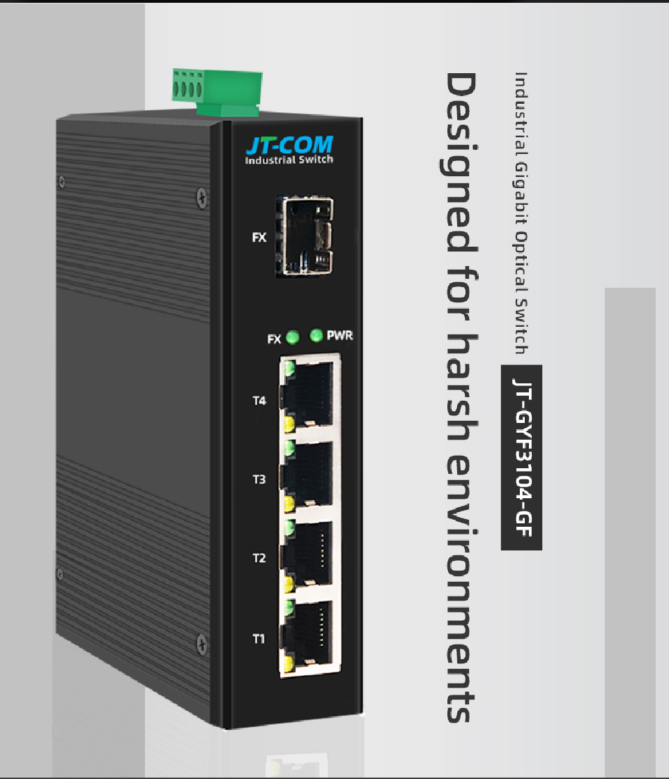 JT-COM Gigabit 1/4/5/8/16 port Ruggedized Switch Industrial 1/2 SFP And ...