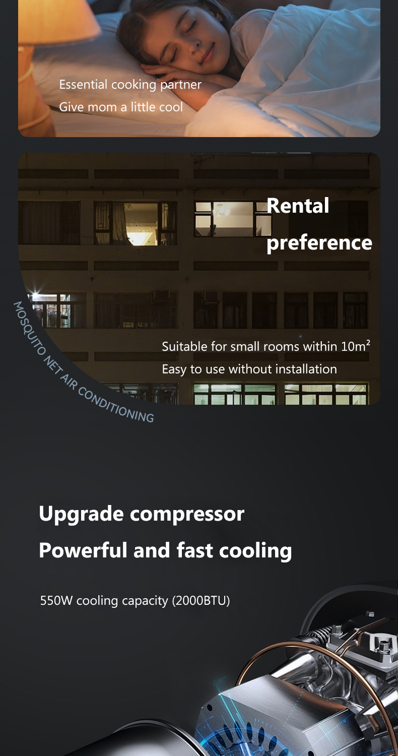 Mobile Mini Air Conditioner Cooling Fan Fast cooler Chiller No ...